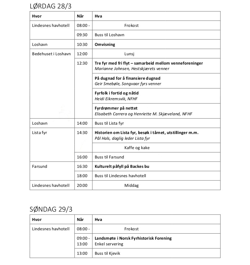 Program for Fyrhistorisk seminar 2020, side 2 av 2